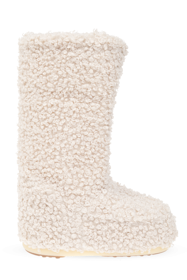 GenesinlifeShops Canada Cream Icon Faux Curly snow boots Moon